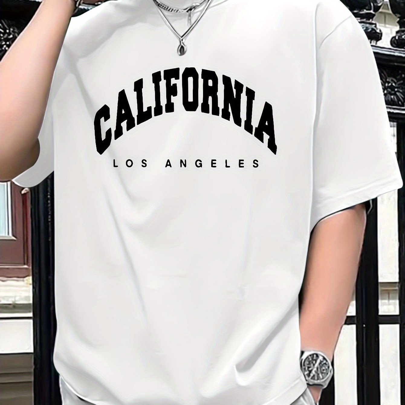 CALIFORNIA Printed Men's Casual Crew Neck T-shirt