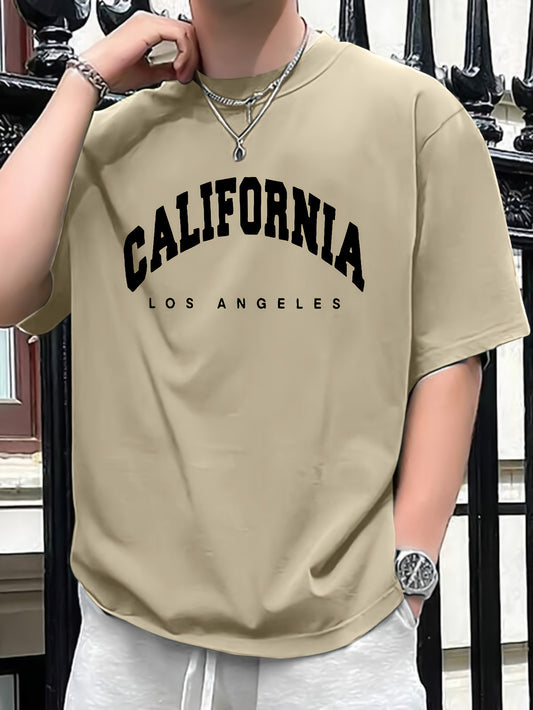 CALIFORNIA Printed Men's Casual Crew Neck T-shirt