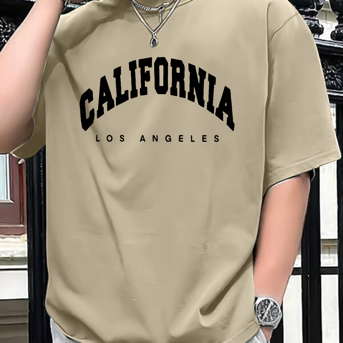 CALIFORNIA Printed Men's Casual Crew Neck T-shirt